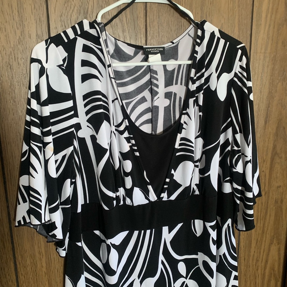 Black and white dress